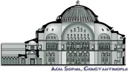 Agia Sophia Church - vertical cut