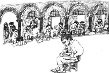 Meso Odos - the Main Street, Constantinople, the workshops and trading zone